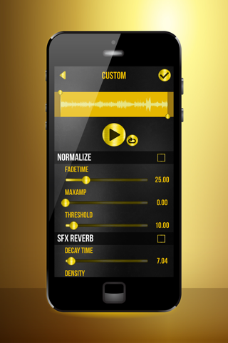 Golden Voice Changer App – Transform Record.ings With Female or Deep Sound Effect.s screenshot 2