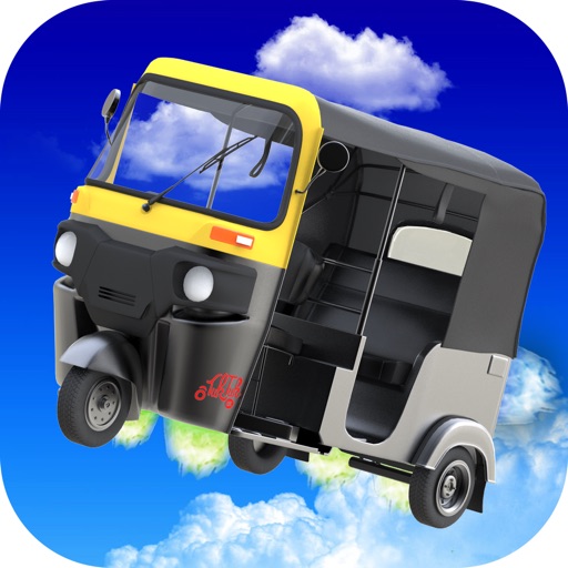 Flying Tuk Tuk Auto Rickshaw Simulator 3D icon