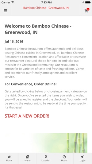 Bamboo Chinese - Greenwood, IN Online Or