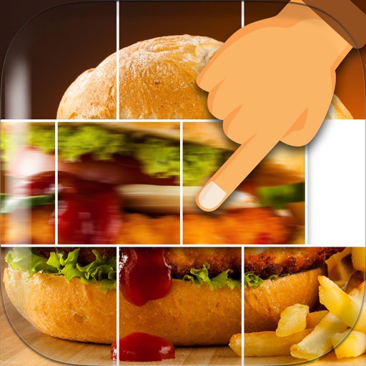 Food Slide Puzzle Blocks – Start Sliding & Swiping Tiles To Complete Jigsaw Pictures Icon