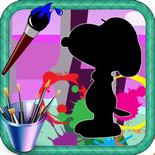 Coloring Book Snoopy Games Edition Icon