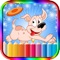 Kids Coloring Book Dogs