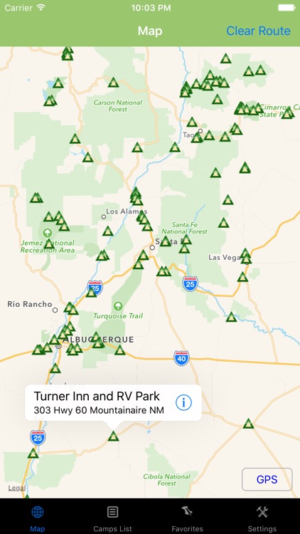 New Mexico – Camping & RV spots