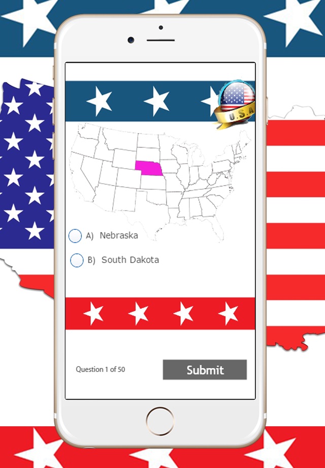 50 States Of United And America Capital Map Quiz screenshot 3