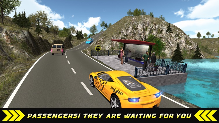 Taxi Driver Hill Climb sim 3D