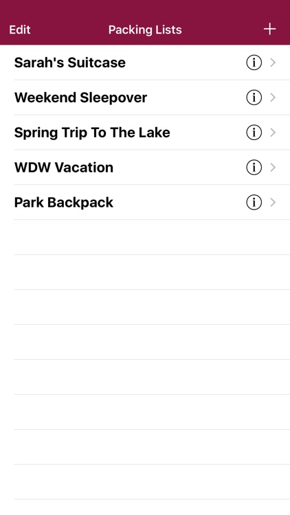 Vacation Packing List screenshot-0