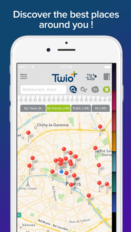TWIO your personal address book for good plans, places for hang out with friends
