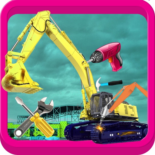 Crane Repair Shop - Fix the construction vehicle in this mechanic game iOS App