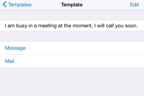 Message Templates screenshot 3