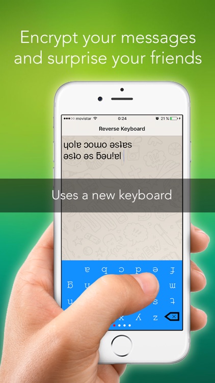 Keyboard Reverse for WhatsApp, Message, Mail and others, Free