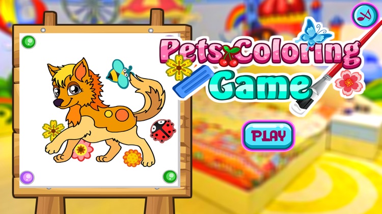 Pets Coloring- For Kids Learning Painting and Animals