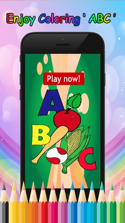 ABC Letter Coloring Book: preschool learning game