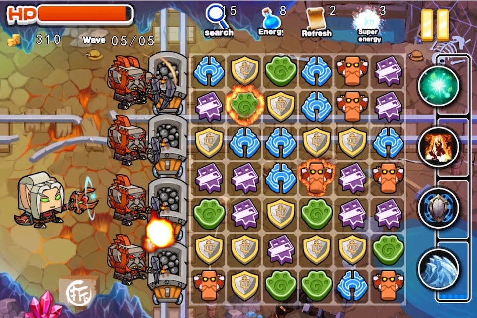 Gems Blast:Free fun action diamond match games screenshot 2