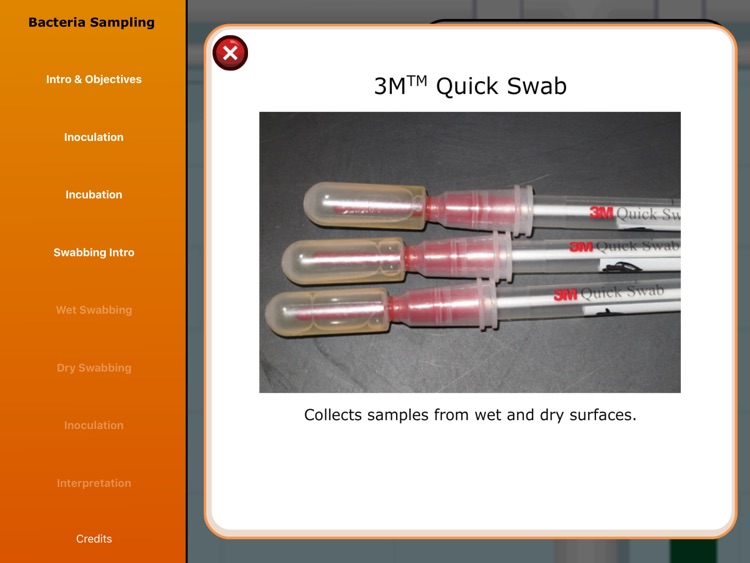 Virtual Labs: Bacteria Sampling