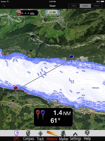 Walensee GPS Seekarte Pro screenshot 3