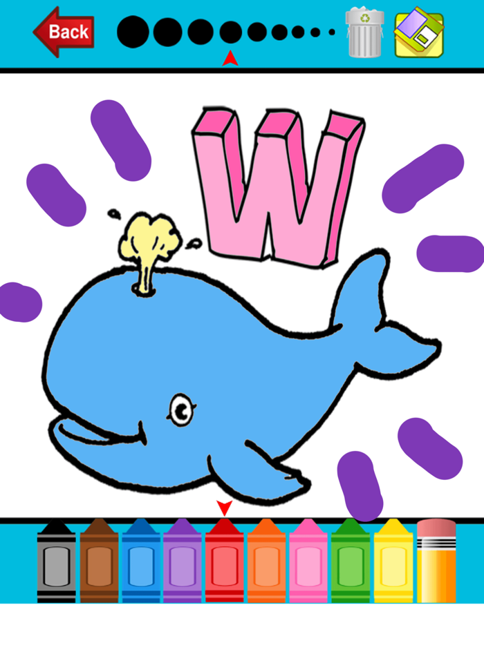 ABC Alphabets Coloring Book - Drawing Pages and Painting Educational Learning skill Games For Kid  Toddler