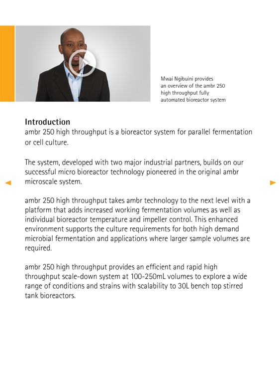 ambr 250 high throughput iBrochure