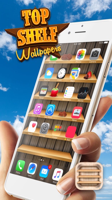 How to cancel & delete Top Shelves Wallpaper – Home Screen Backgrounds with Shelf, Frame and Sticker Decorations from iphone & ipad 1