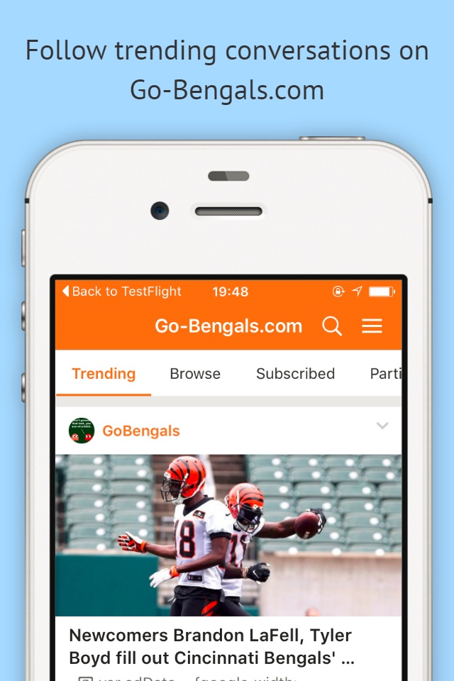 Go-Bengals.com screenshot 2