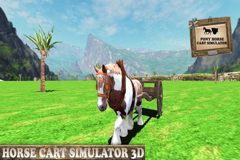 Pony Horse Cart Adventure Simulator 2016-Transport Fruits and Vegetables from Farm to City screenshot 2