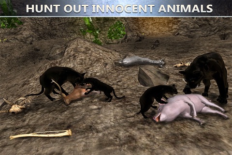 Wild Black Panther Simulator: Wildlife Attack screenshot 4