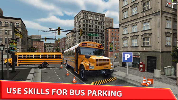 High School Bus Parking & Driving Test - 2K16 Extreme simulator 3d Edition screenshot-4