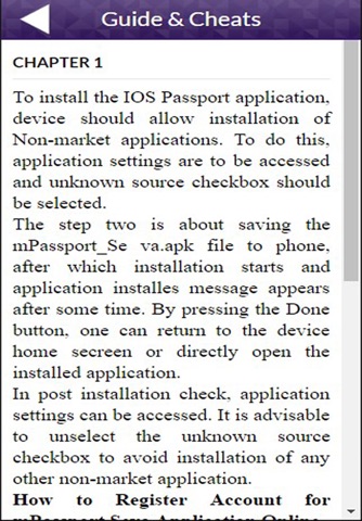 App Guide for mPassport Seva screenshot 2