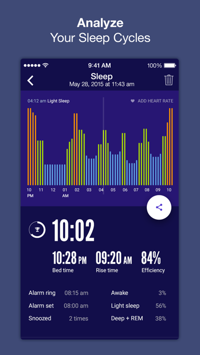 Bedtijd+: Smart Alarm iPhone app afbeelding 2