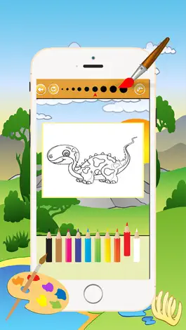 Game screenshot Dinosaur Coloring Book 4 - Drawing and Painting Colorful for kids games free hack