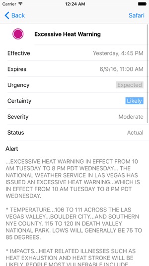 Weather Watches, Warnings and Advisories(圖3)-速報App
