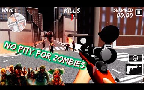 Zombie Sniper Gun 3D City screenshot 3