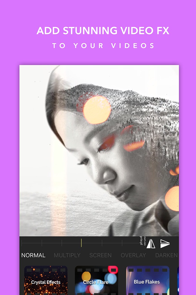 Video BlendEr -Free Double ExpoSure EditOr SuperImpose Live EffectS and OverLap MovieS screenshot 3