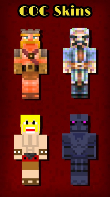 COC Skins Booth Pro - Pixel Art of Clash of Clans Characters for MineCraft Pocket Edition