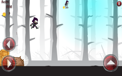 Running Ninja Scary Forest screenshot 2