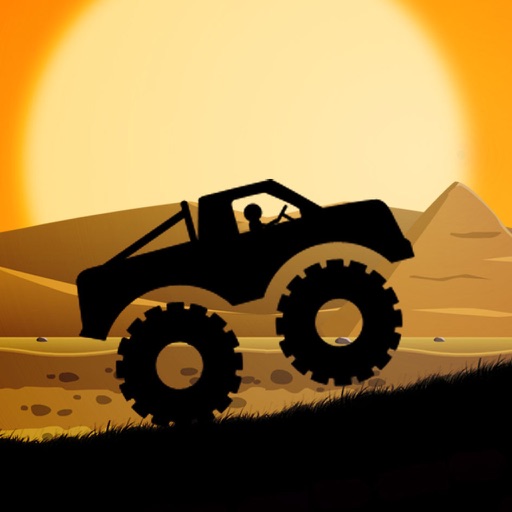 Monster Truck Machine Shadow Extreme Stunt Desert Racing Icon