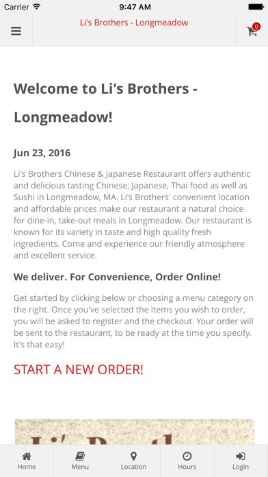 How to cancel & delete Li's Brothers - Longmeadow Online Ordering from iphone & ipad 1