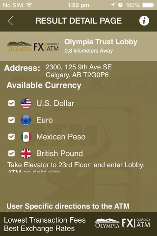 Olympia FX ATM Locator screenshot 4