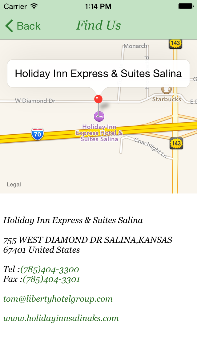 How to cancel & delete Holiday Inn Express & Suites Salina from iphone & ipad 4