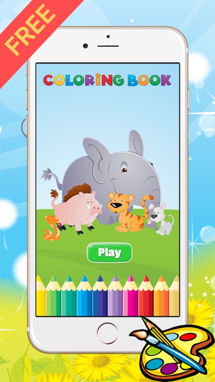 Animal Coloring Book - Drawing for kid free game, Paint and color games HD for good kid