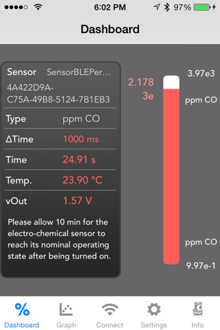 TI Gas Sensor screenshot 3