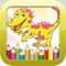 Dinosaur Coloring Book - Educational Coloring Games Free For kids and Toddlers, Free coloring game for little boys and girls who love dinosaurs