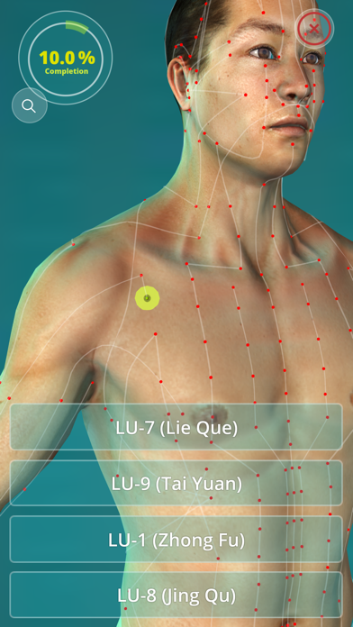 Acupuncture Quiz - Point Locations Screenshot 1