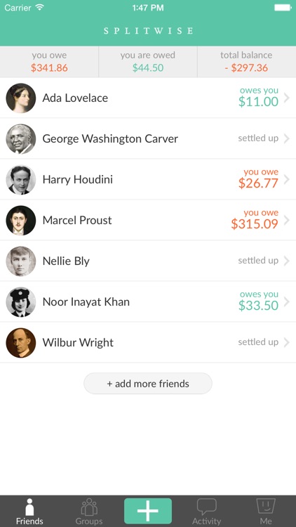 Splitwise - Split bills and expenses the easy way screenshot-0