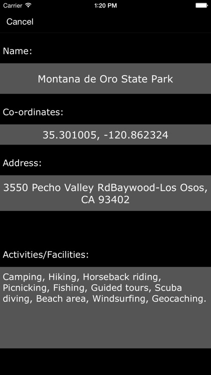 California State Parks & Recreation Areas