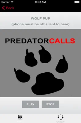 Game screenshot REAL Predator Calls - 40+ PREDATOR HUNTING CALLS! - BLUETOOTH COMPATIBLE apk