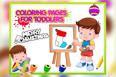 Coloring Pages For Toddlers -  Education Coloring Pages For Preschool Kids Christmas  Game screenshot 2