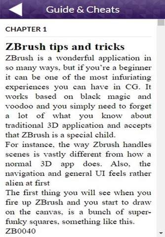App Guide for Zbrush screenshot 2