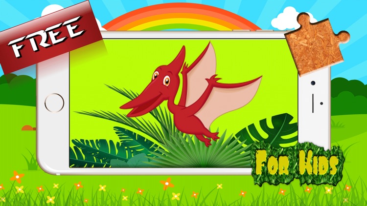 Dinosaur Rex Jigsaw Puzzle Farm - Fun Animated Kids Jigsaw Puzzle with HD Cartoon Dinosaurs