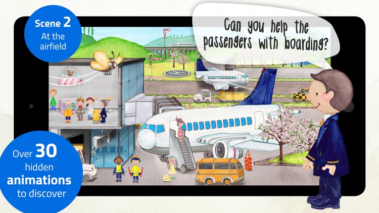 Tiny Airport - Interactive Activity App for Kids screenshot-3
