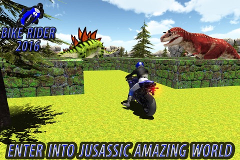 Jurassic Dinosaur Maze Bike Rider 2016 screenshot 3